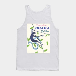 Dhaka, Bangladesh monkey vintage flight poster. Tank Top